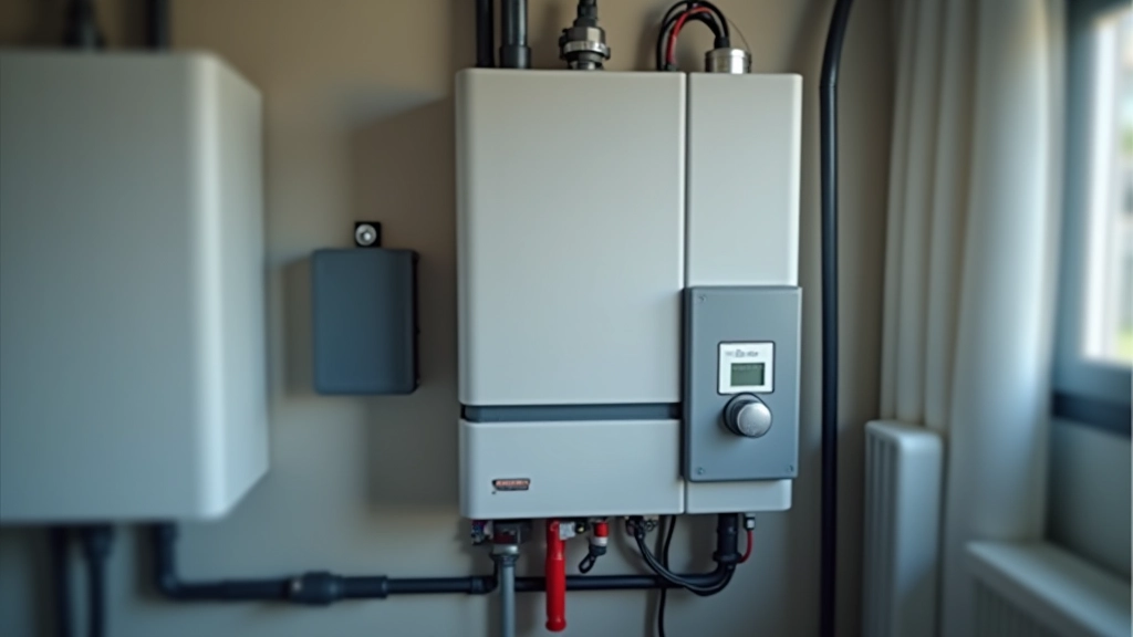 Detalizēts skats uz maza vēja ģeneratora instalāciju un elektrības pārveidošanas sistēmu ar inverstoru