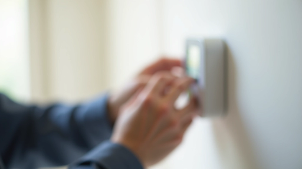 Instalatora rokas, pievienojot viedā termostata vadus uz sienas montāžas plāksnes